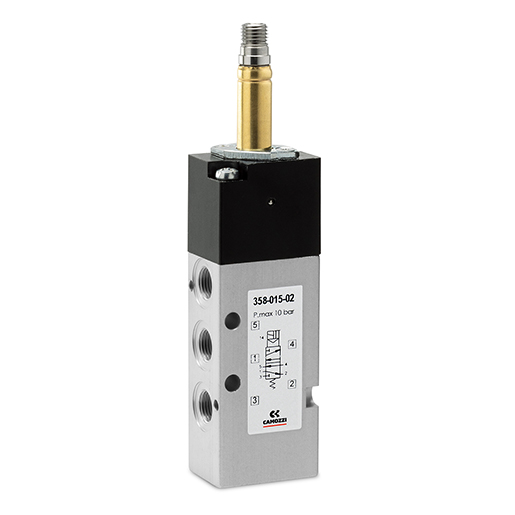 358-015-02 elektrozawór 5/2 G1/8 Seria 3 Camozzi