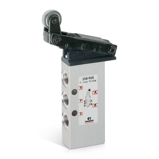 338-965 Zawor sterowany mechanicznie 3/2 N.C. G1/8 Serii 3 Camozzi