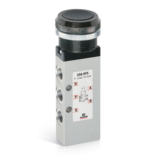 358-895 Zawor sterowany recznie 5/2 G1/8 Serii 3 Camozzi