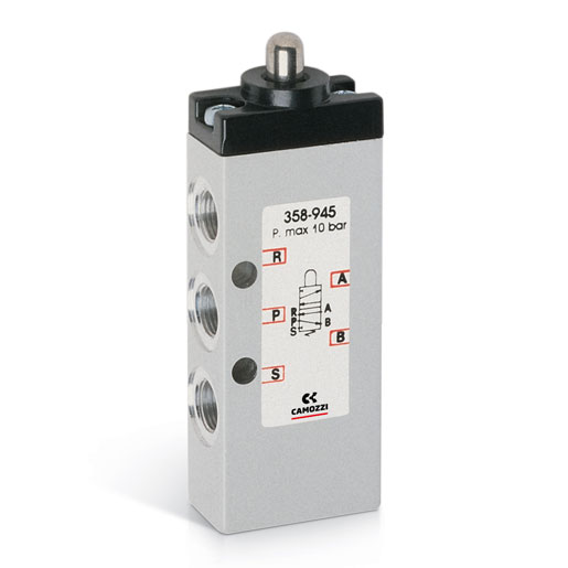 358-945 Zawor sterowany mechanicznie 5/2 G1/8 Serii 3 Camozzi