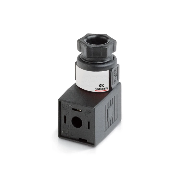 126-701 Wtyczka DIN EN 175301-803-C 8 mm, LED i warystor 24 V AC/DC Camozzi