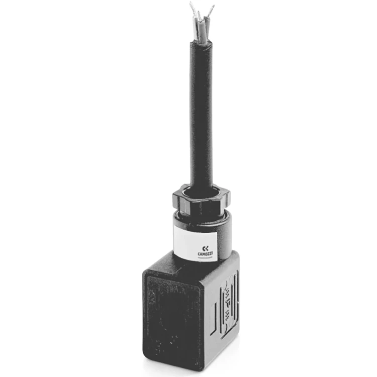 122-892C Wtyczka wstępnie okablowana G9, wspólny plus, 12/24 V DC, przewód 2 m Camozzi