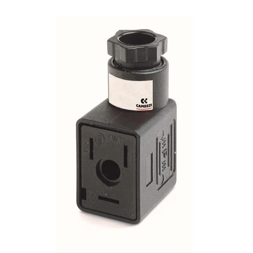 122-703 Wtyczka kątowa DIN EN 175301-803-B, 11 mm, warystor + LED, 230 V AC/DC, PG9 Camozzi
